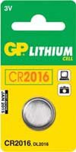 Pile bouton au lithium CR2016 3V Blister de 1 pile - CR2016
