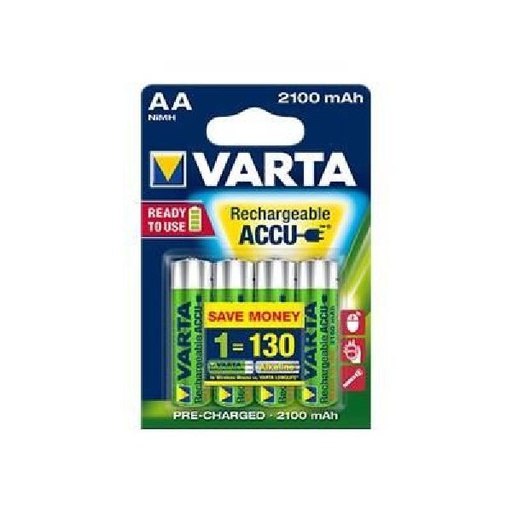 [PIL-AC-R06-4V] Varta Ready2Use AA - LR06 - 2100mAh les 4 accus rechargeables - AC-R06-4V