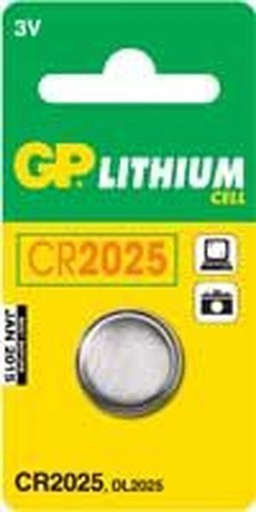 [PIL-CR2025] Pile bouton au lithium CR2025 3V Blister de 1 pile - CR2025